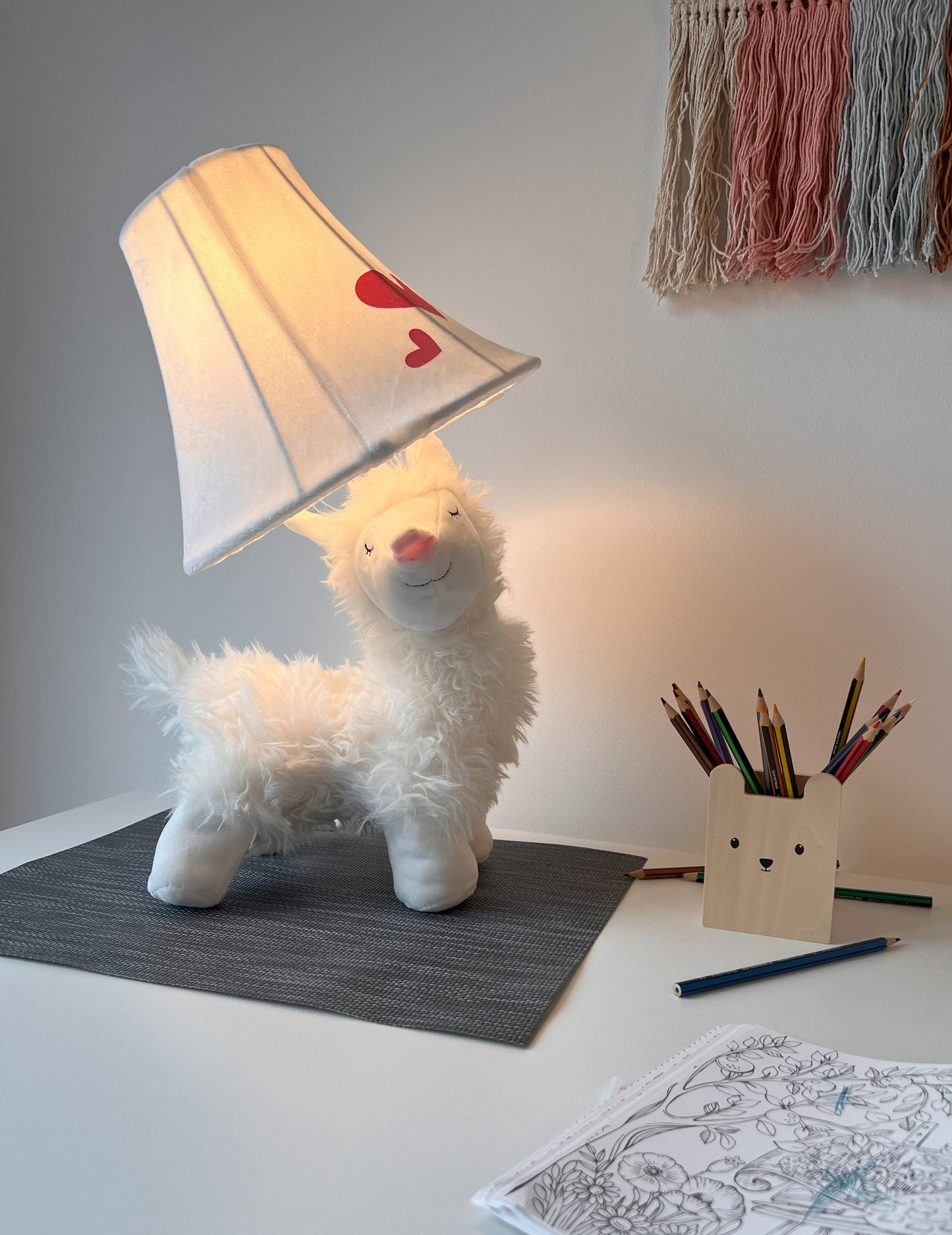 ZENZOO Lichtfreund Alpaka klein Nachttischleuchte Schreibtischleuchte