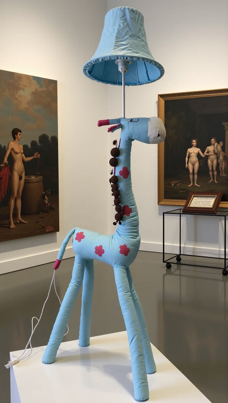 ZENZOO Lichtfreund Giraffe blau Standleuchte Stehleuchte