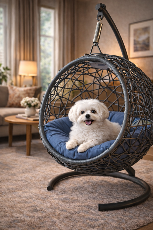 ZENZOO Hängekorbsessel Hängekörbchen für Katzen, Kleintiere und kleine Hunde