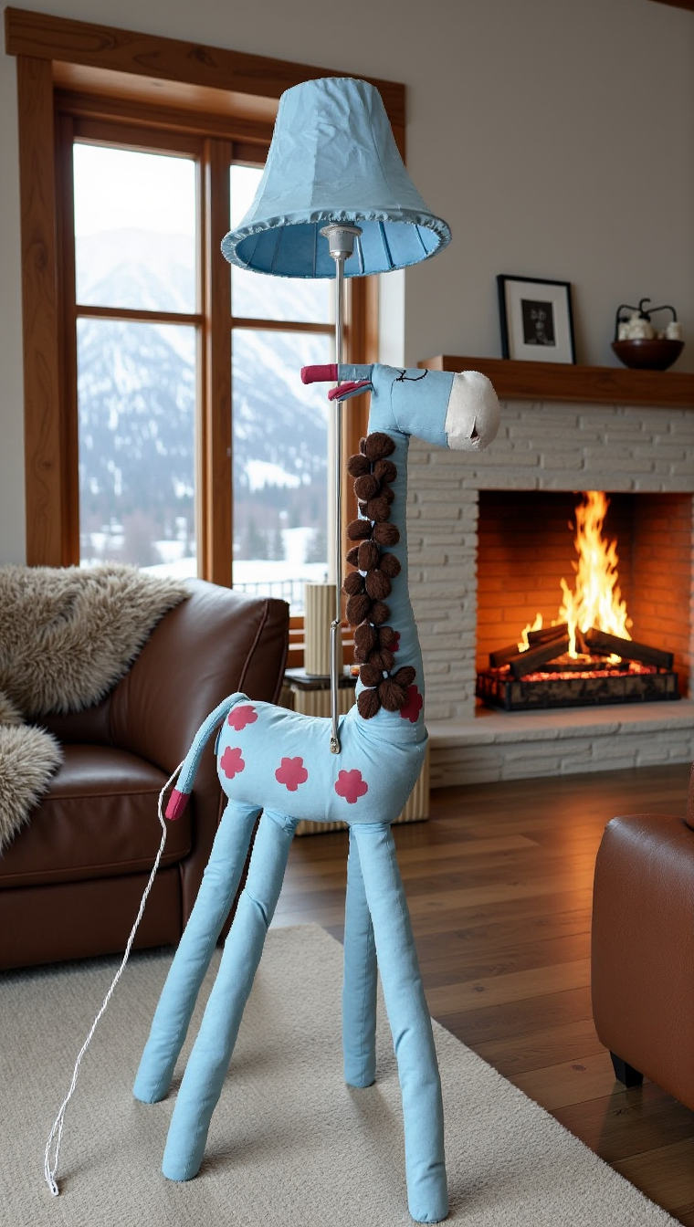 ZENZOO Lichtfreund Giraffe blau Standleuchte Stehleuchte