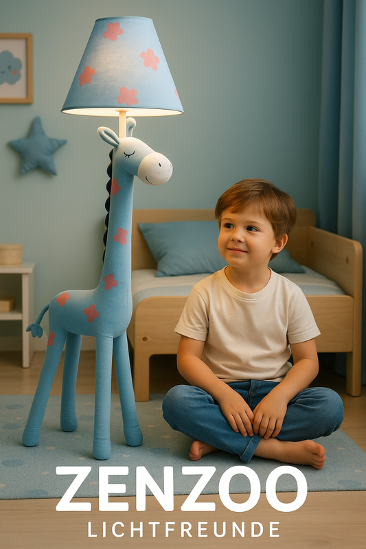 ZENZOO Lichtfreund Giraffe blau Standleuchte Stehleuchte